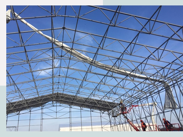 Шатровые ангары от 620 руб. в Горячем Ключе и Краснодарском крае