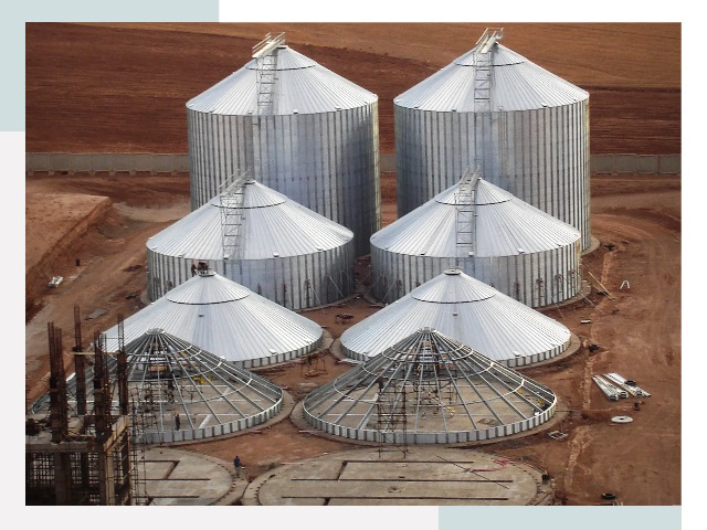 Строительство зерновых силосов в Горячем Ключе