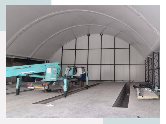 Внутреннее оснащение ангаров в Горячем Ключе